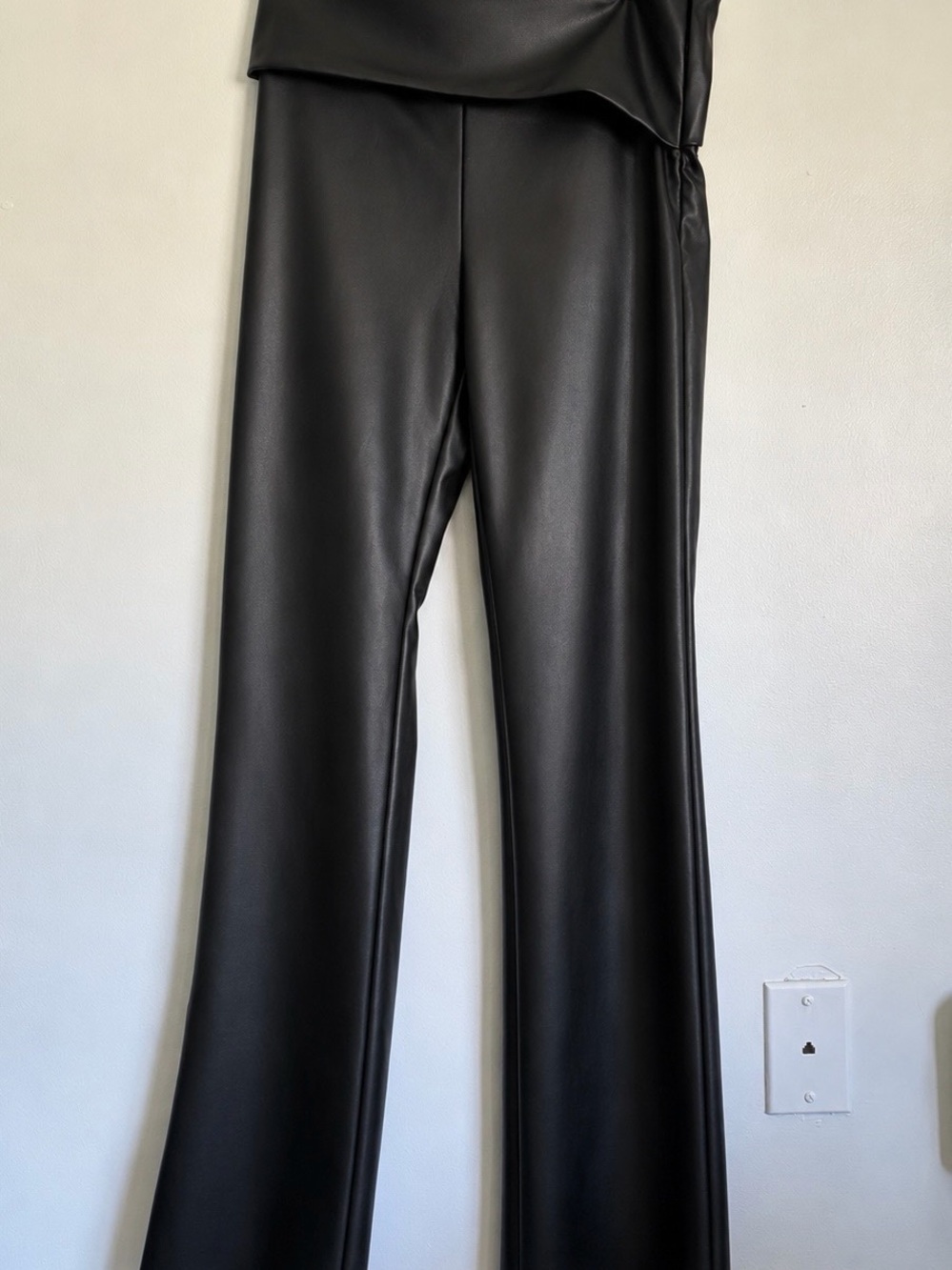 EGO Black Faux Leather Pants New With Tags